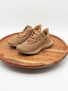 Rudis "A Way Of Life" Journey Trainer Knit Sneakers - Camel/Tan woman US 5.5